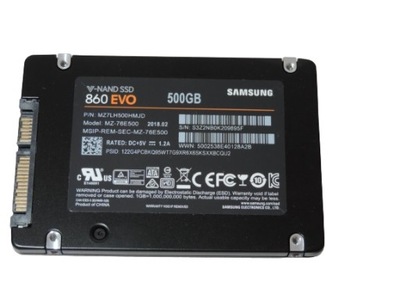 Dysk SSD 500GB SAMSUNG 860 EVO