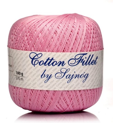 KORDONEK COTTON FILLET - SAJNÓG - RÓŻ 532