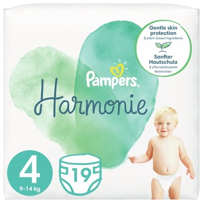 Pampers Harmonie pieluchy rozmiar 4 9-14 kg 19 szt.