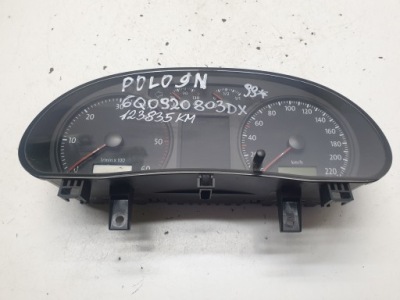 Счетчик приборы vw polo 9n 6q0920803dx фото №1