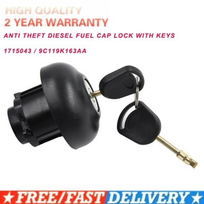 ANTI THEFT DIESEL FUEL CAP WITH LOCK AND KEYS FOR FORD TRANSIT MK7 2~55894  