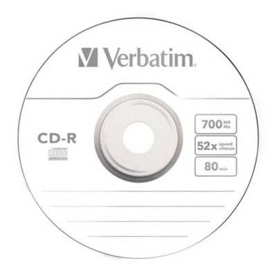 CDR Verbatim 700MB x52 Koperta *1