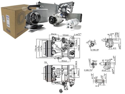 COMPRESSOR AIR CONDITIONER TOYOTA CAMRY 3.5 09.06-12.14 NISSENS  