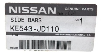Ke543jd110 пороги пороги бічний qashqai оригінальний номер nissan фото №1