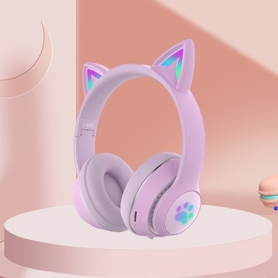 Zestaw słuchawkowy do gier 5.0 Słuchawki stereo w kolorze fioletowym