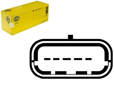 Hella витратомір повітря 5 pin volvo c30 s фото №1