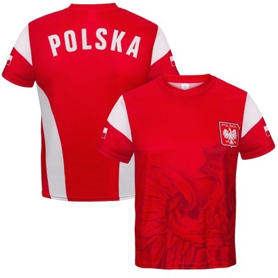 POLSKA Koszulka Kibica Reprezentacji Polski Orzeł Euro 2024 r. 128 cm RD