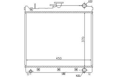 РАДИАТОР ДВИГАТЕЛЯ SUZUKI JIMNY 1.3 09.98- NISSENS