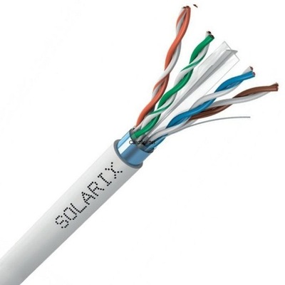 Kabel instalacyjny Solarix CAT6 FTP PVC 500m / szpula Warszawa
