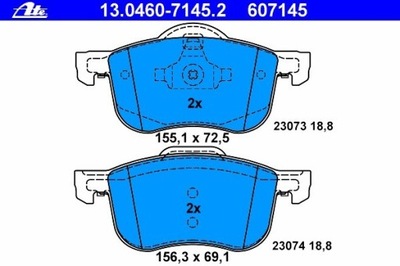 KLOCKIPRZÓD VOLVO S60 00-, VOLVO S80 98-, V70 96- фото