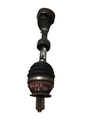 Skoda rapid 1.6 cayz приводной вал левый перед 6r0407763 фото №1