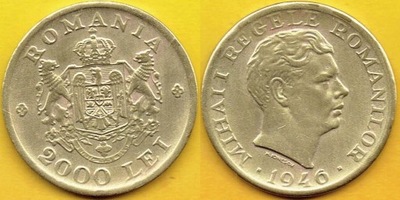 Rumunia 2000 Lei 1946 r. Michał I - 10