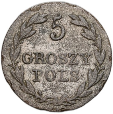 Polska XIX w./Rosja. Mikołaj I. 5 groszy 1829 FH, Warszawa