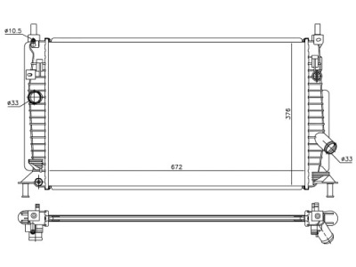 Mazda 3 2009-2013 радиатор lf8b1520y фото №1