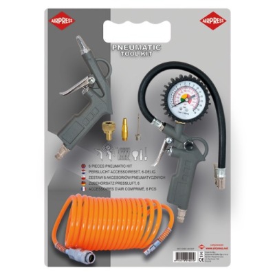 ZESTAW 6 AKCESORIÓW PNEUMATYCZNYCH AIRPRESS