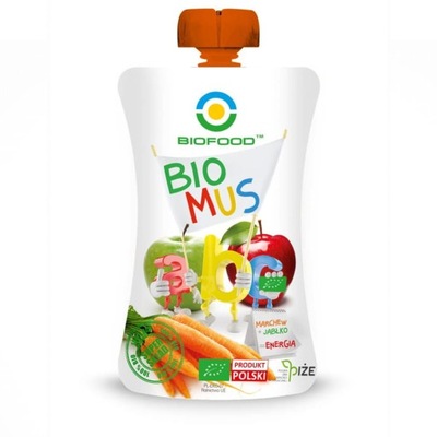 Mus ABC jabłko-marchew BIOFOOD - 90g