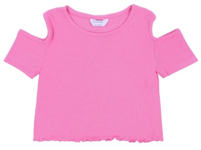 Różowa bluzeczka z wycięciami 8-9 lat 134 cm