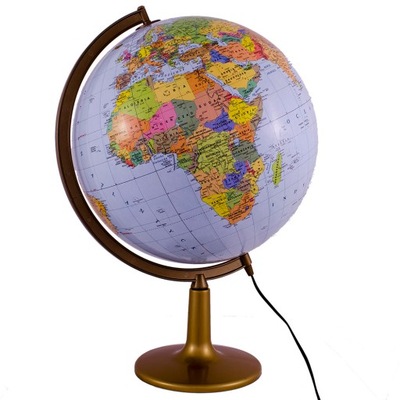 Globus pol/fiz podświetlany 42 cm
