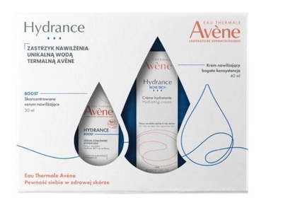 Avene Hydrance Zestaw krem riche + serum