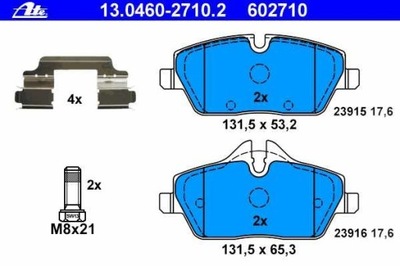 КОЛОДКИ ПЕРЕД BMW SERIA-1 04-, МИНИ МИНИ 06-