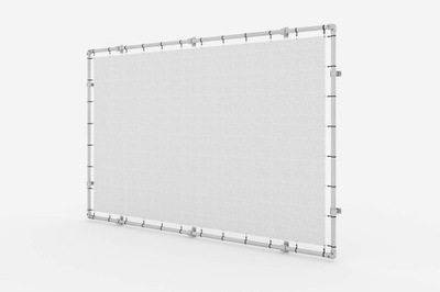 Konstrukcja banerowa reklamowa ścienna 300x300cm