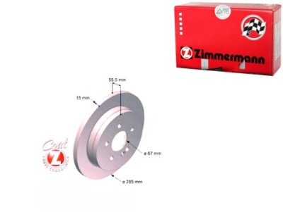 Zimmermann комплект диск тормозных 14802 2401150 фото №1