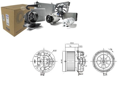 VENTILADOR SOPLADORES RENAULT MEGANE II 1.4-2.0D 09.02- NISSENS  