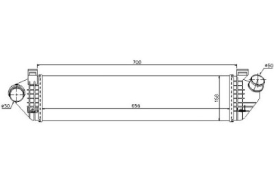 Nissens інтеркулер volvo c30 c70 ii s40 ii v40 v5 фото №1