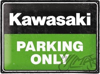 VALSTYBINIO NUMERIO LAIKYKLIS PLAKAT 30X40 KAWASAKI PARKING ONLY 23331 