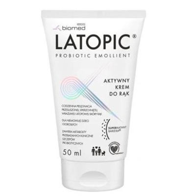 LATOPIC - REGENERUJĄCY KREM DO RĄK / 50 ML/ PRZESUSZONA,ATOPOWA SKÓRA RĄK .