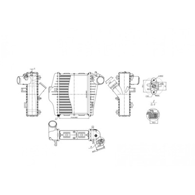 RADUADOR AIRE DE CARGA HART 620 801  