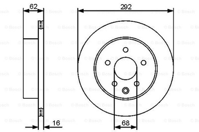 ГАЛЬМІВНІ ДИСКИ ГАЛЬМІВНІ ЗАД BOSCH 0 986 479 C12