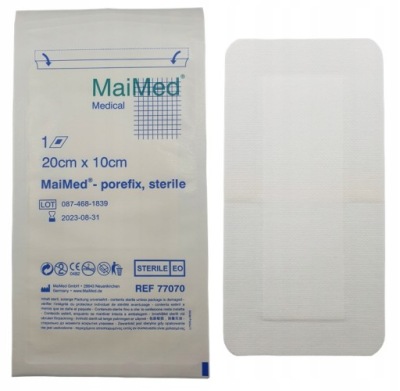 PLASTRY OPATRUNKOWE DUŻE JAŁOWE 20x10CM 1SZT