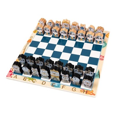 Drewniana gra w szachy Szachownica Akcesoria
