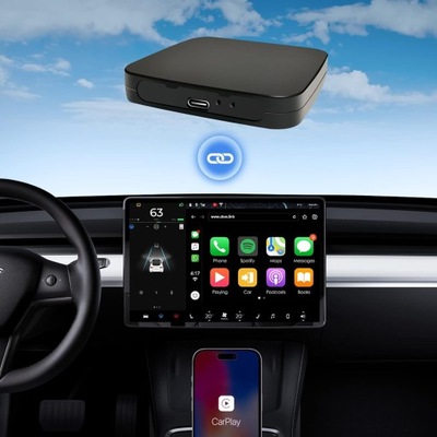 KARSOUL WIRELESS CARPLAY ANDROID AUTO CAR ADAPTADOR TESLA MODELO Y 3 X S N348  