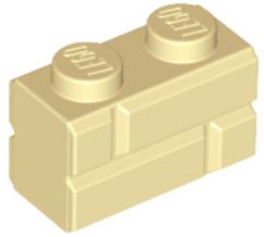 LEGO 1X2 CEGŁY BEŻOWE PIASKOWE TAN 98283