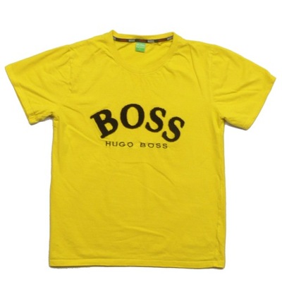 HUGO BOSS żółta męska koszulka T-Shirt Tee O-Neck L / M
