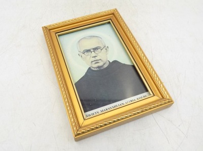 ikona św. Maksymilian Maria Kolbe PRL