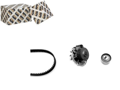 Hepu pk10581 насос водяная + набор ремень распределительного вала фото №1