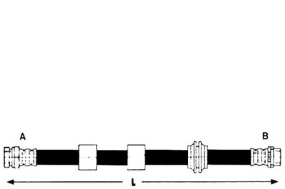 ПАТРУБОК ТОРМОЗНОЙ AP 7M3611701C 7M3611701B 7M36117