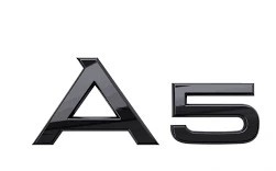 EMBLEMA NEGRO AUDI A5 INSIGNIA LOGOTIPO SPORT AL PARTE TRASERA  