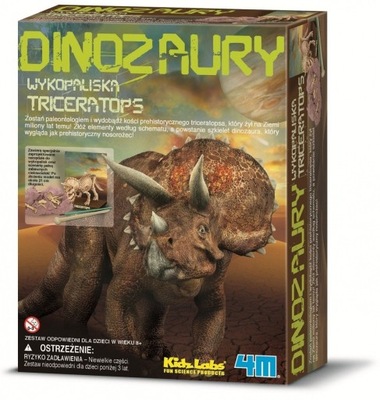 4M ZESTAW NAUKOWY WYKOPALISKA - TRICERATOPS 8+