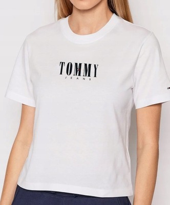 Tommy Jeans T-shirt damski DW0DW14364 biały XL