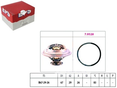 TERMOSTATO CITROEN FORD PEUGEOT RENAULT EPS  
