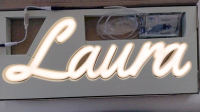 NEON LED Imię podświetlane 60 cm LEDON Laura