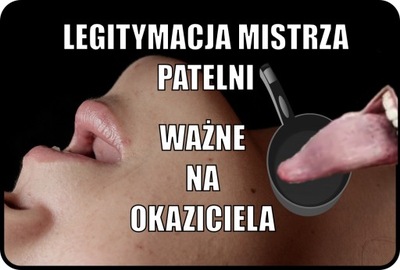 Legitymacja mistrza patelni - Prezent