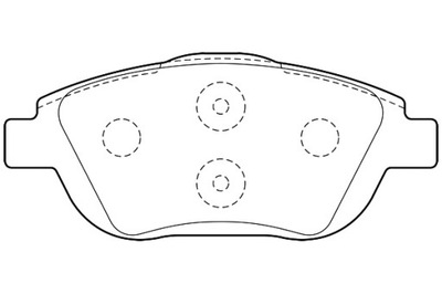 VALEO КОЛОДКИ ТОРМОЗНЫЕ CITROEN C3 PICASSO 09- ПЕРЕД