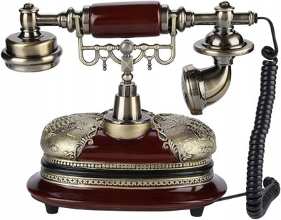 Wykwintny antyczny telefon stacjonarny, retro