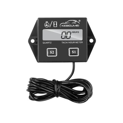 Digital Engine Tach Hour Meter Tachometer Gauge Engine RPM LCD Displ~73353 