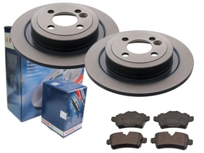 Гальмівні диски гальмівні колодки bosch задній mini r55 r56 280mm фото №1